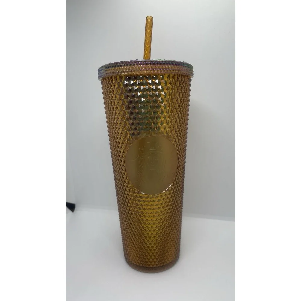 Starbucks Limited Edition 50 Years Gold Studded Cold Cup Tumbler‎ - 24oz